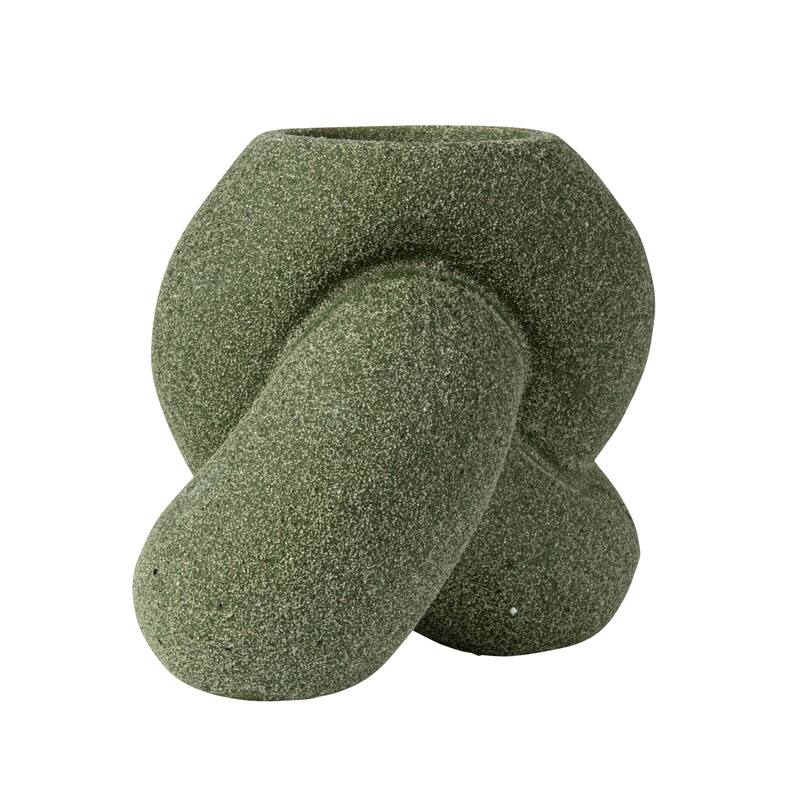 Stoneware Tealight/Taper Holder - 4.8"L x 3.1"W x 3.9"H