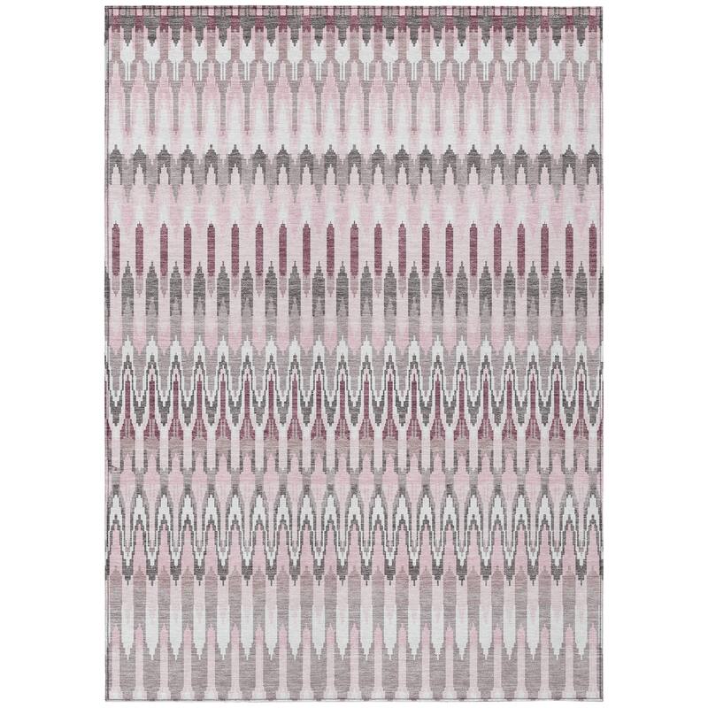 Machine Washable Indoor/ Outdoor Chantille Moroccan Boho Rug
