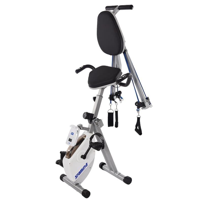 Stamina Products Strength System Stationary Magnetic Fitness Exercise Bike - 48 x 29.5 x 52.5 inches