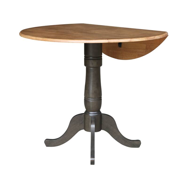 42 in. Round Dual Drop Leaf Dining Table