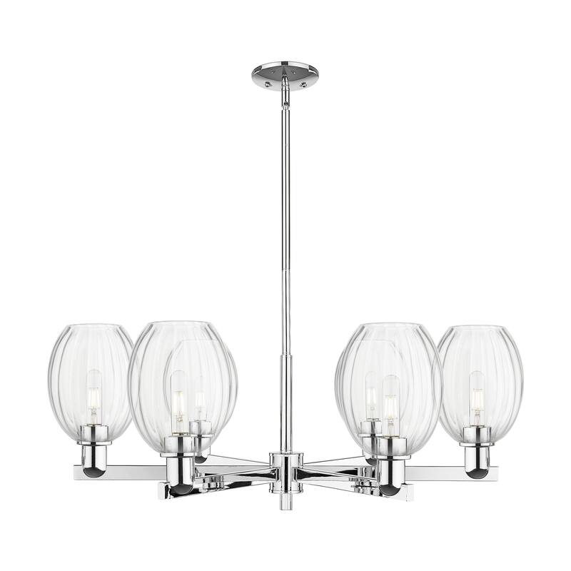 Innovations Lighting Downtown Urban - Preston - 6 Light 24" Bell Shade Stem Hung Chandelier