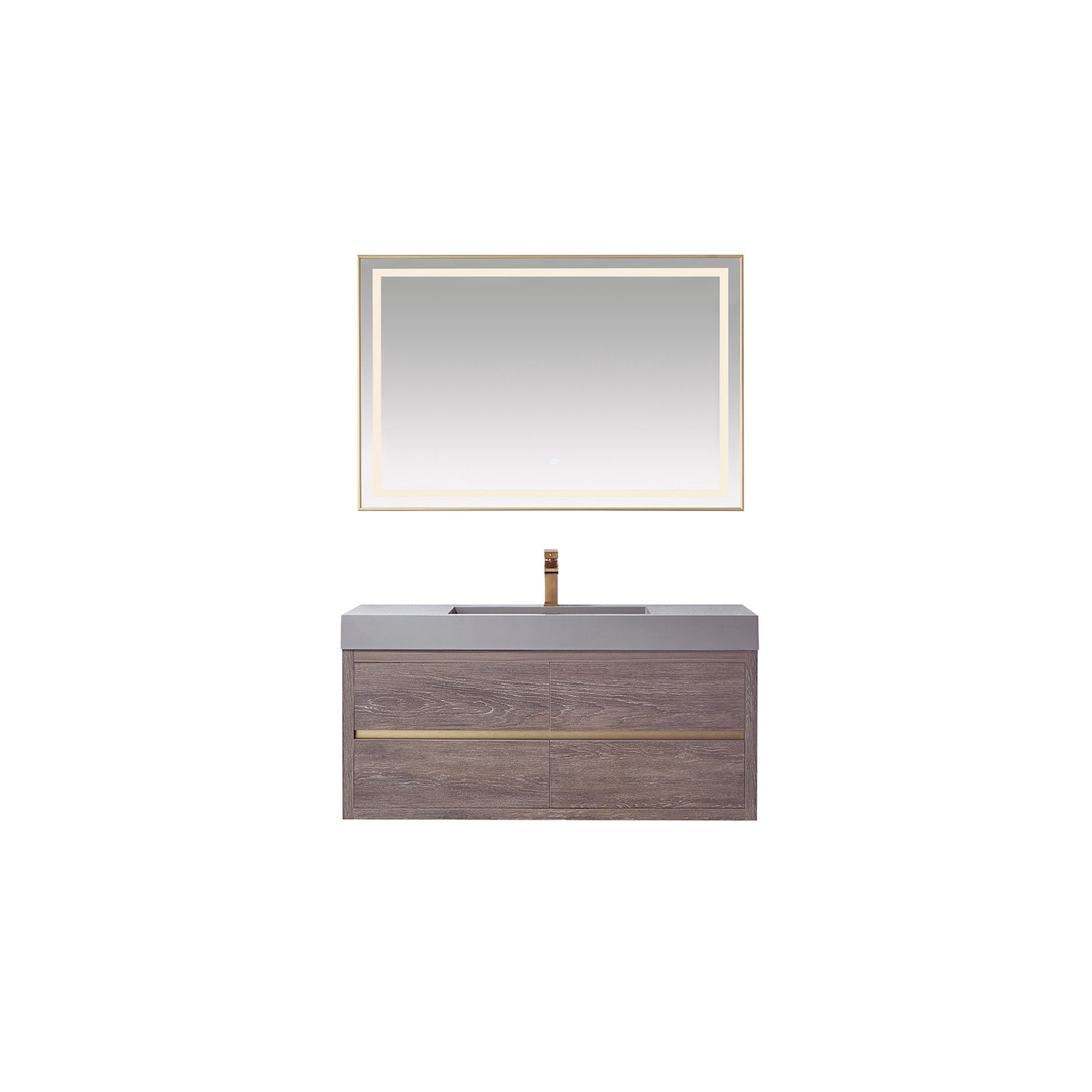Miseno MV703148 Palencia 48" Wall Mounted Single Basin Vanity Set with