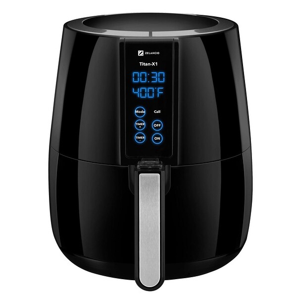 Zelancio Titan X-1 Digital LCD Display Air Fryer with Rapid Air Fry Technology. Ultimate Healthy Multifunctional Cooker - Fry /