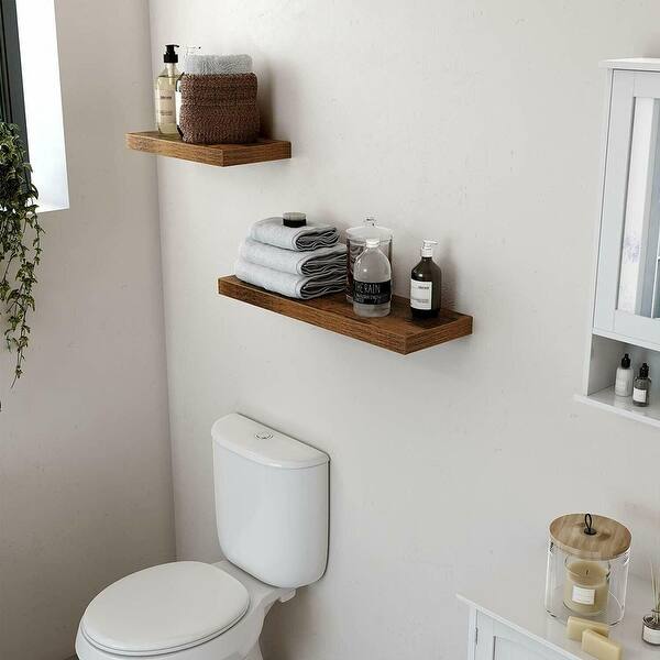 Shop Kanstar Vintage Floating Shelf 15 7 Inch Hanging Shelves