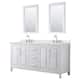 Option White, Chrome Trim, Giotto Quartz Top