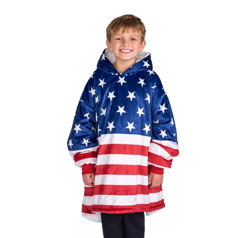 Bare Homey B-Cozy Oversized Sherpa Wearable Blanket