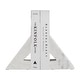 preview thumbnail 7 of 10, Decorative Modern Marble Triangle Bookends - Home Decor - 6", White - 6.0"