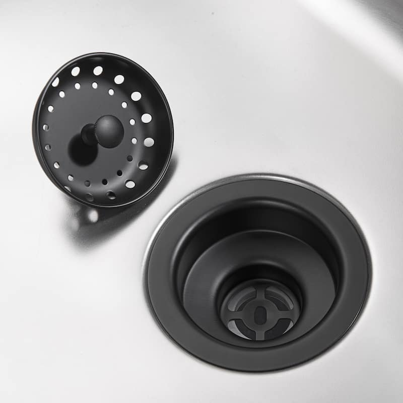 Luxier KS01 3-1/2 in. Drop-In Kitchen or Bar Sink Basket Strainer