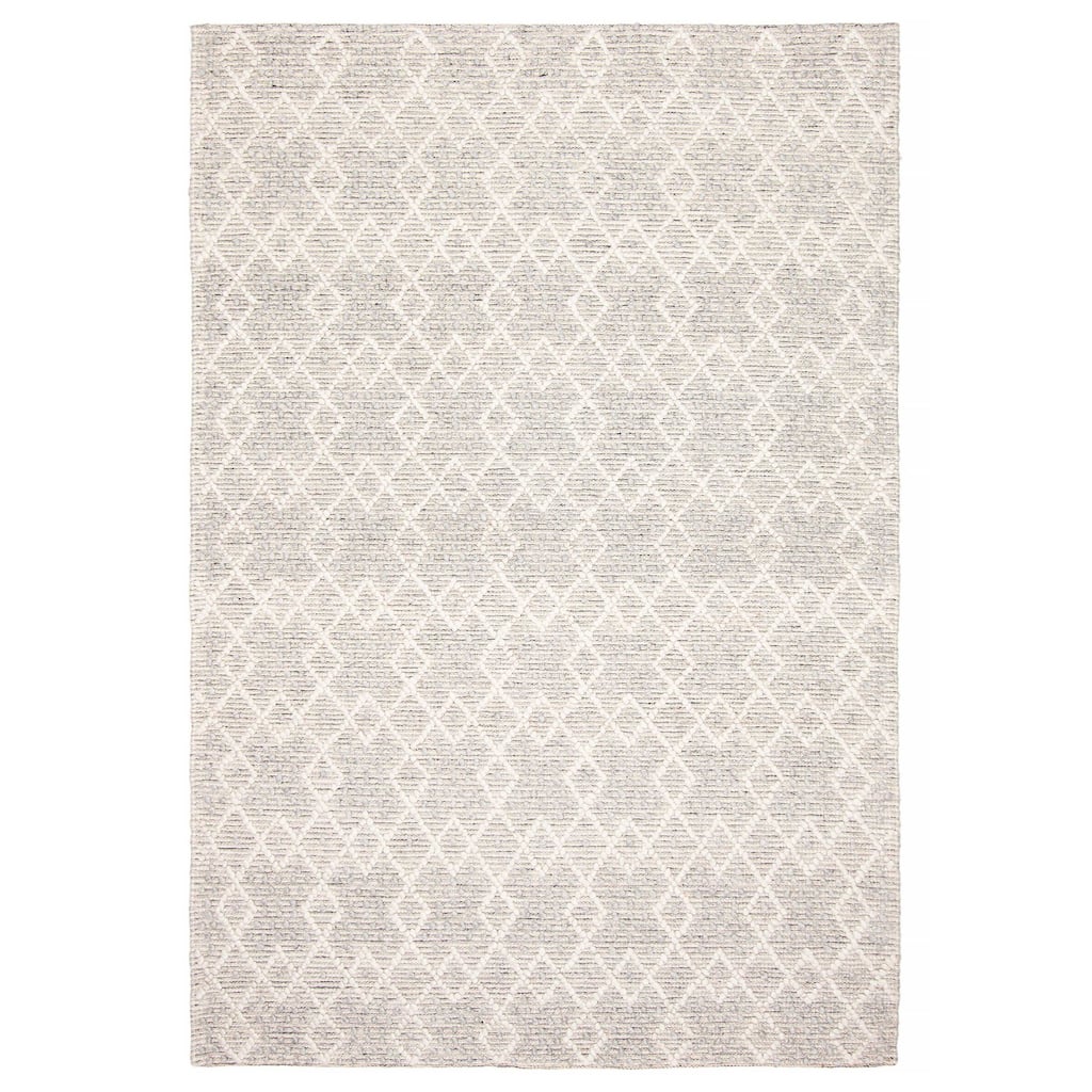 ECARPETGALLERY Braid weave Sienna Grey Wool Rug - 5'3 x 7'9