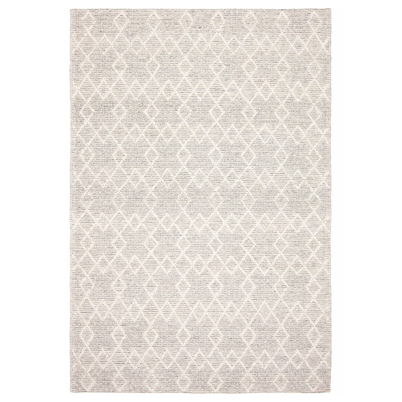 ECARPETGALLERY Braid weave Sienna Grey Wool Rug - 5'3 x 7'9 - Grey - 5'3 x 7'9