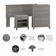 preview thumbnail 8 of 28, Somerset Full/Queen Size Headboard Bedroom Set by Bush Furniture