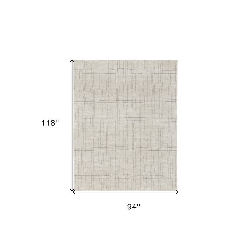 HomeRoots Abstract Scandinavian Rectangle Area Rug