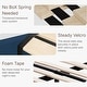 preview thumbnail 62 of 70, Spruce & Spring Eleanor Upholstered Platform Bed Frame with Vertical Stripe Headboard