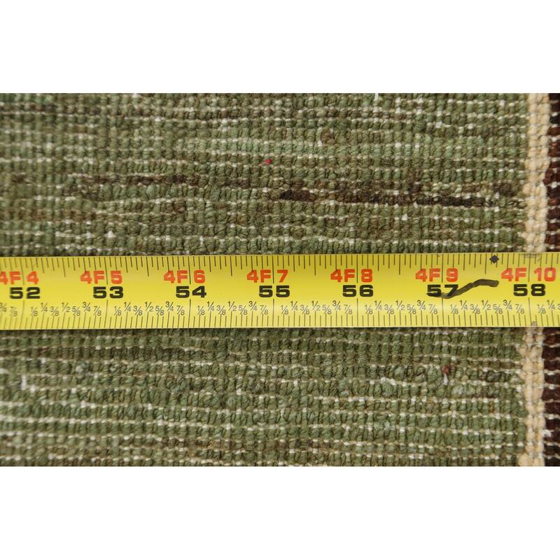 Geometric Gabbeh Kashkoli Oriental Area Rug Wool Hand-knotted Carpet - 3'10" x 6'5"