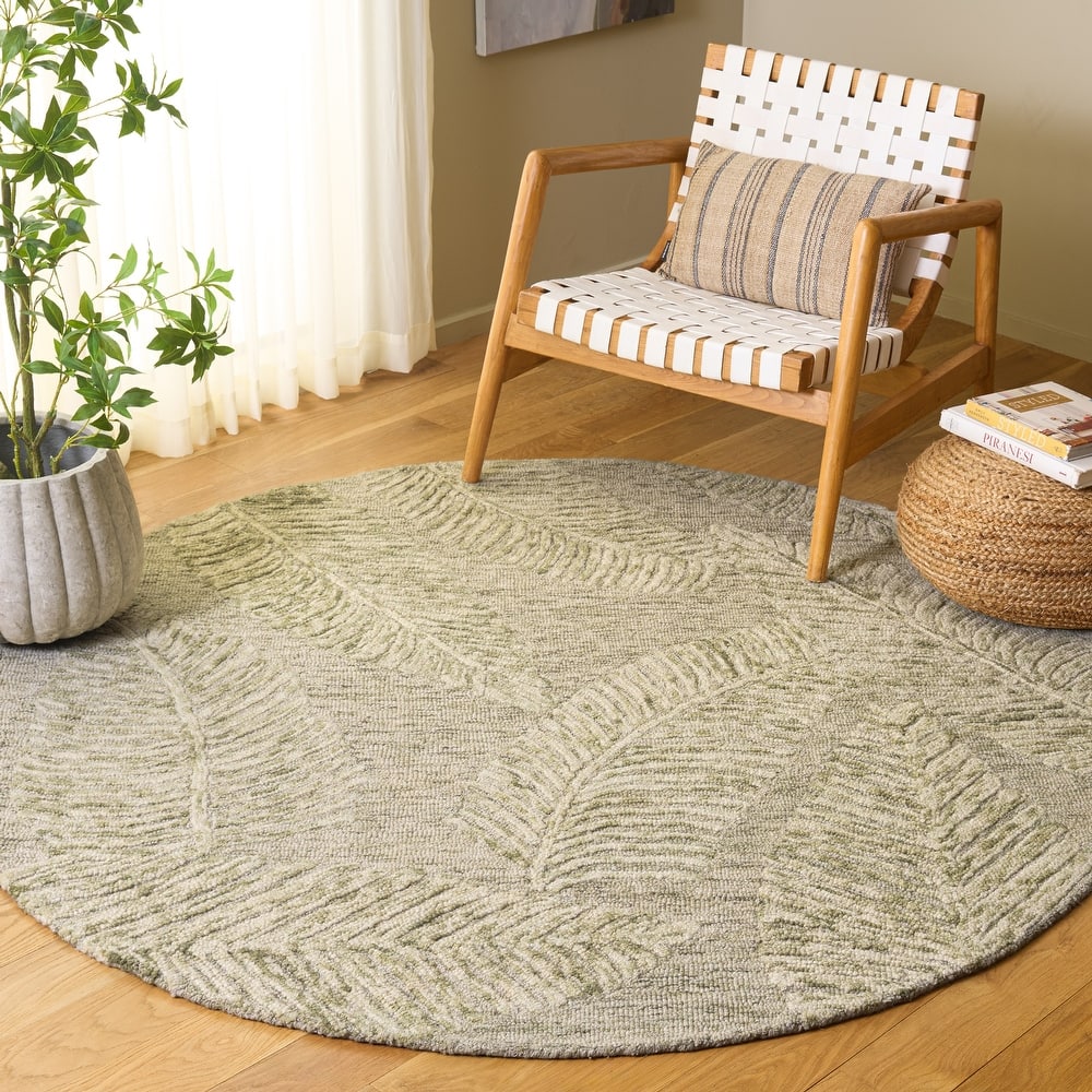 SAFAVIEH Hand-Tufted Jardin Grazia Patterned Wool Rug