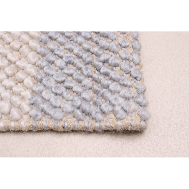 ECARPETGALLERY Braid weave Sienna Cream Wool Rug - 3'0 x 5'0