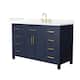 Option Dark Blue / White Quartz Top / Brushed Gold