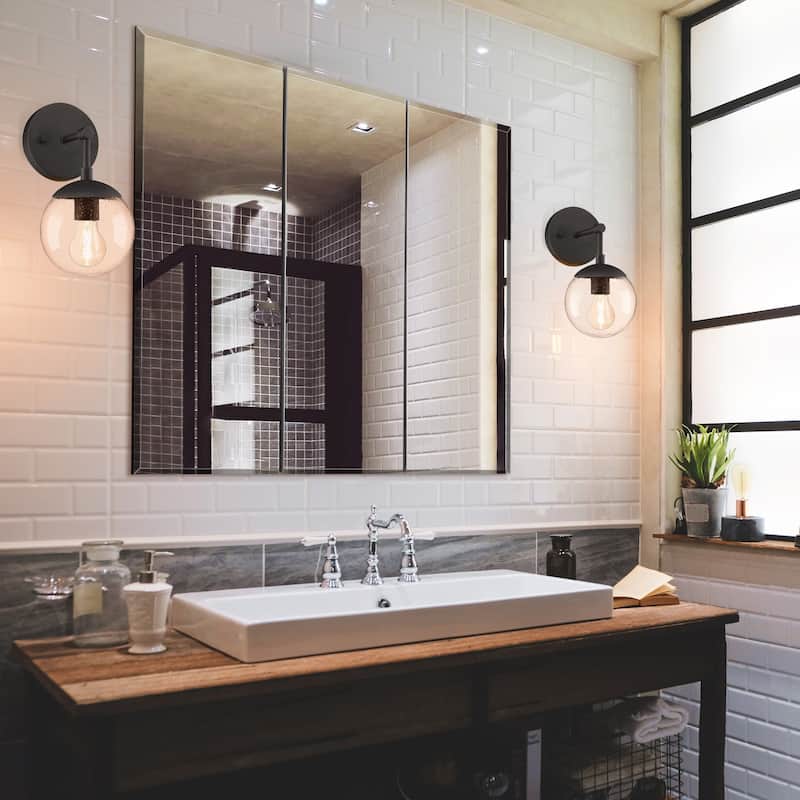 Design House Cyprus Recessed Mount Bathroom Medicine Cabinet Mirror