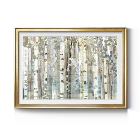 Birch Wood Meadow Premium Framed Print - Ready to Hang