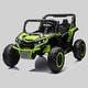 preview thumbnail 2 of 3, 24V Two-Seater Kids UTV Ride On with Remote, Shock Absorber, Large Wheels, Music, USB, LED Lights for 3+ Years Old Green