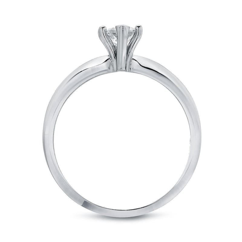 Auriya 14k Gold 1/2ctw Marquise-cut Solitaire Diamond Engagement Ring (I-J, I1-I2)