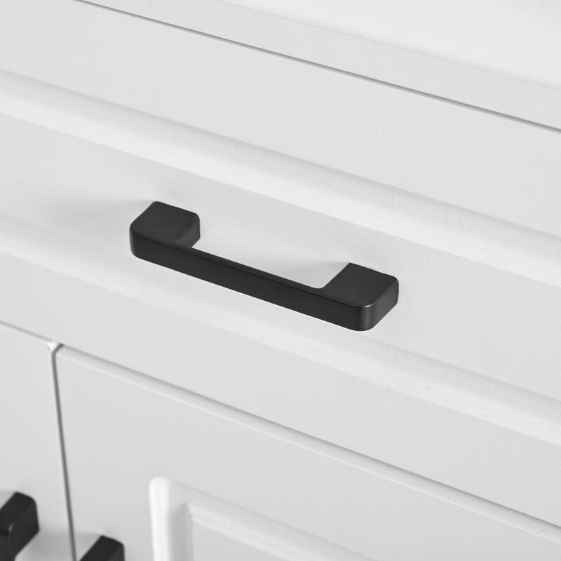 51.2" 4 Door Coat Rack with 3 Drawers,8 Shelves,Hooks and Handles