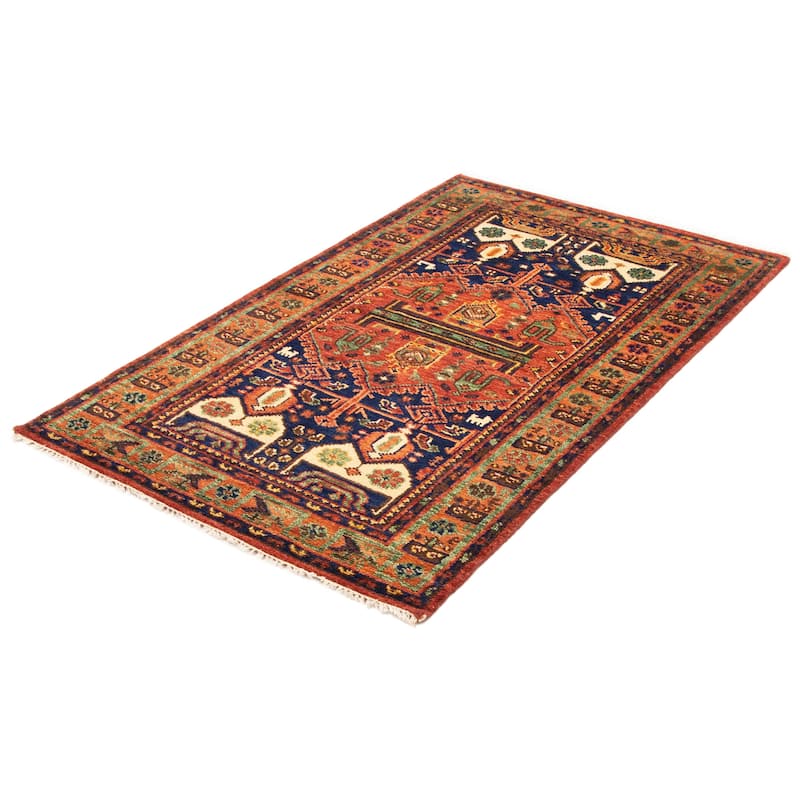 ECARPETGALLERY Hand-knotted Jules Serapi Red Wool Rug - 5'0 x 8'0