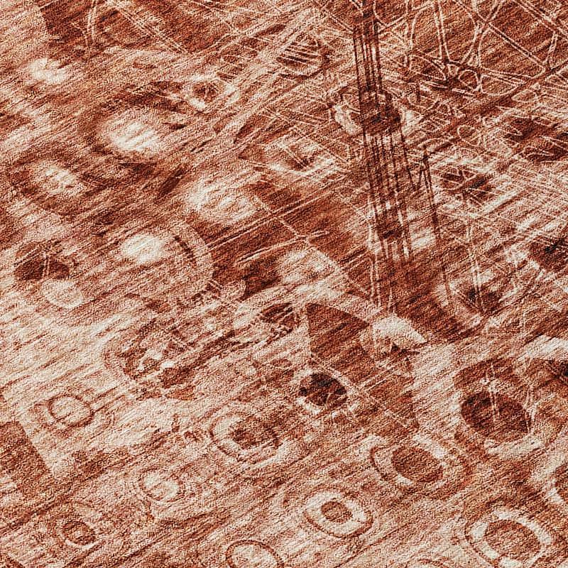 Machine Washable Indoor/ Outdoor Chantille Abstract Modern Rug