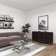 preview thumbnail 34 of 39, Contemporary Dark Brown Geometric Designed Wood Cabinet and Dresser Collection