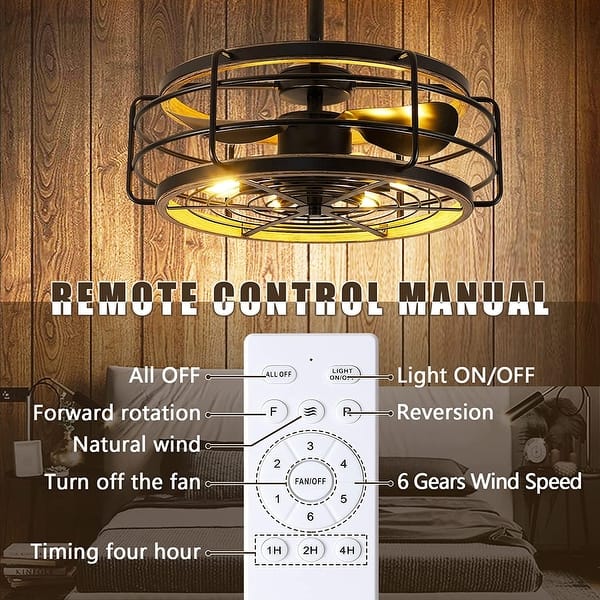 TOPBOS Ceiling Fan With RGB Lights – 6 Speeds, Remote/APP Control, Bluetooth Speaker, Timer, For Bedroom & Living Room