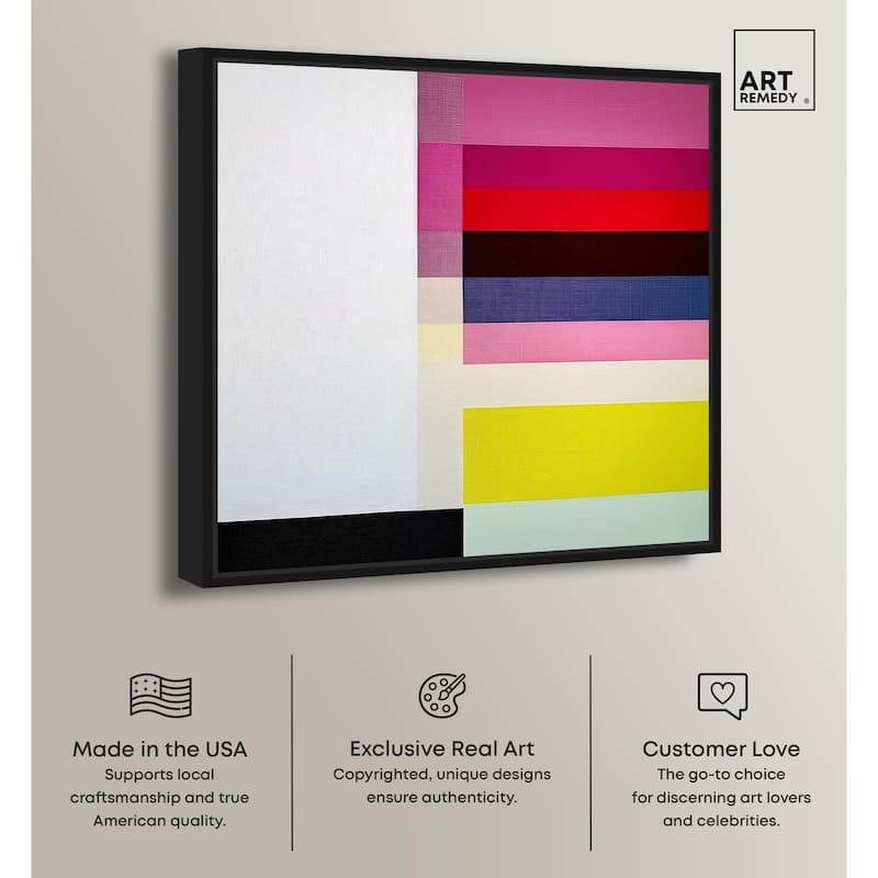 Quadratic Composition Canvas by Art Remedy