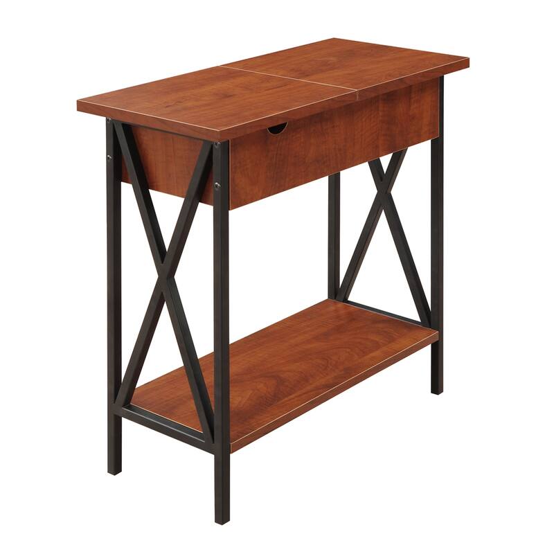 Carbon Loft Ehrlich Flip-top End Table with Charging Station
