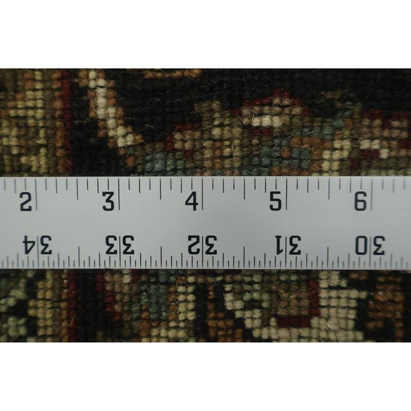 Hand Knotted Oriental 100% Wool Carpet Traditional All-Over Red Agra Area Rug - 5' 11'' X 6' 0''