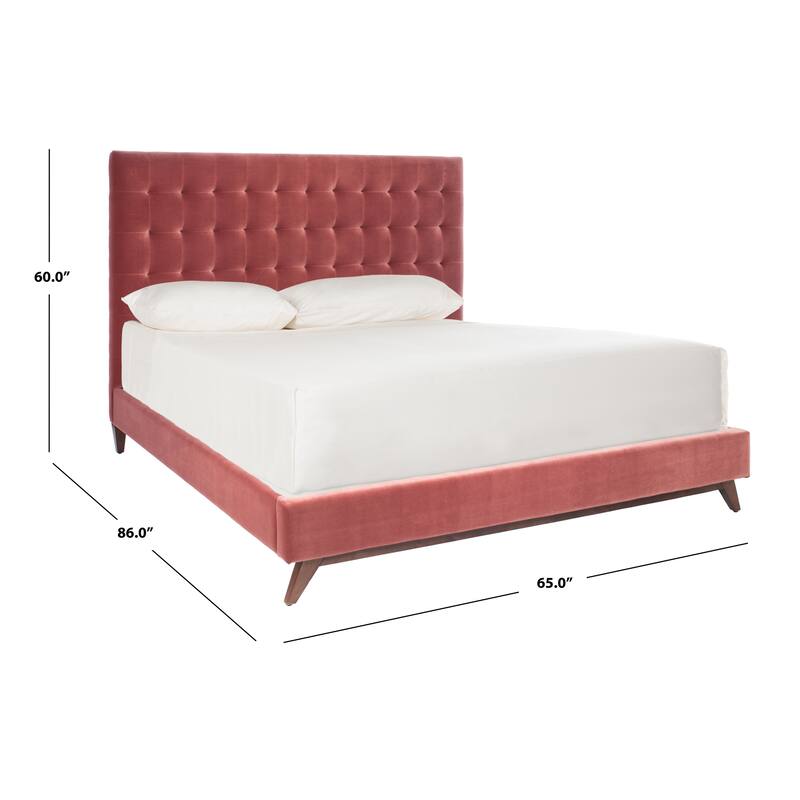 SAFAVIEH Couture Tsarina Velvet Tufted Queen Bed