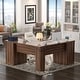 preview thumbnail 63 of 70, Modern Farmhouse L-Shape Desk with File Cabinet and Drawers, Homer Office Executive Desk with Charge Station
