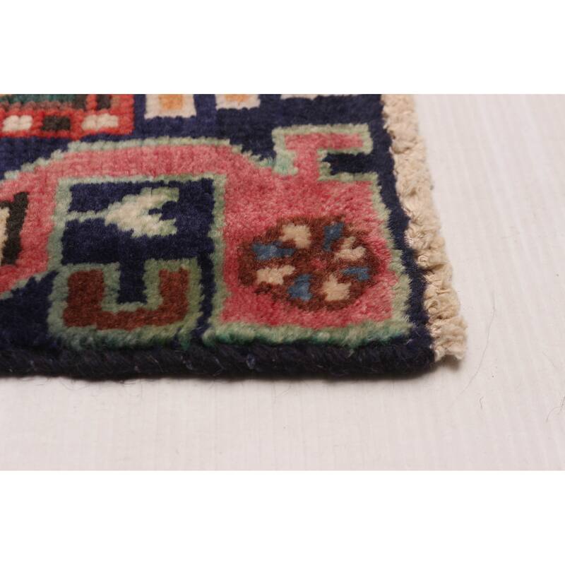 ECARPETGALLERY Hand-knotted Andelz Red Wool Rug - 3'4 x 9'8