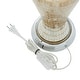 preview thumbnail 4 of 11, River of Goods Solvang Jeweled Metal/Mosaic Base Cascading Crystal Table Lamp - 14"L x 14"W x 25"H