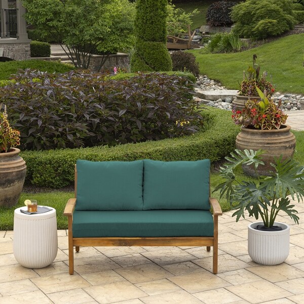 Arden Selections Outdoor Loveseat Cushion Set 48 x 24 On Sale Bed Bath Beyond 39954403