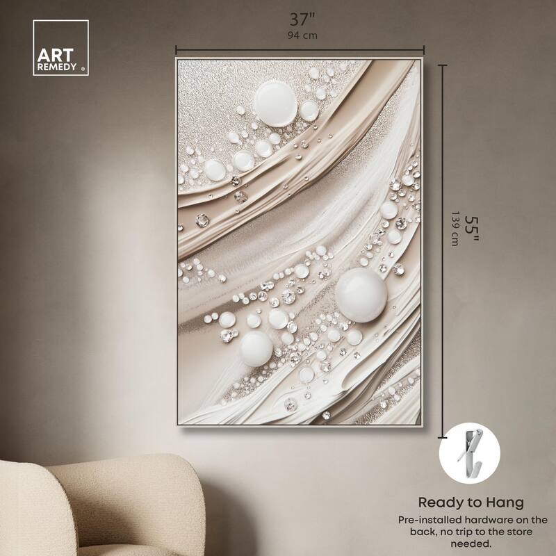 Viscous Veils IV Canvas by Art Remedy