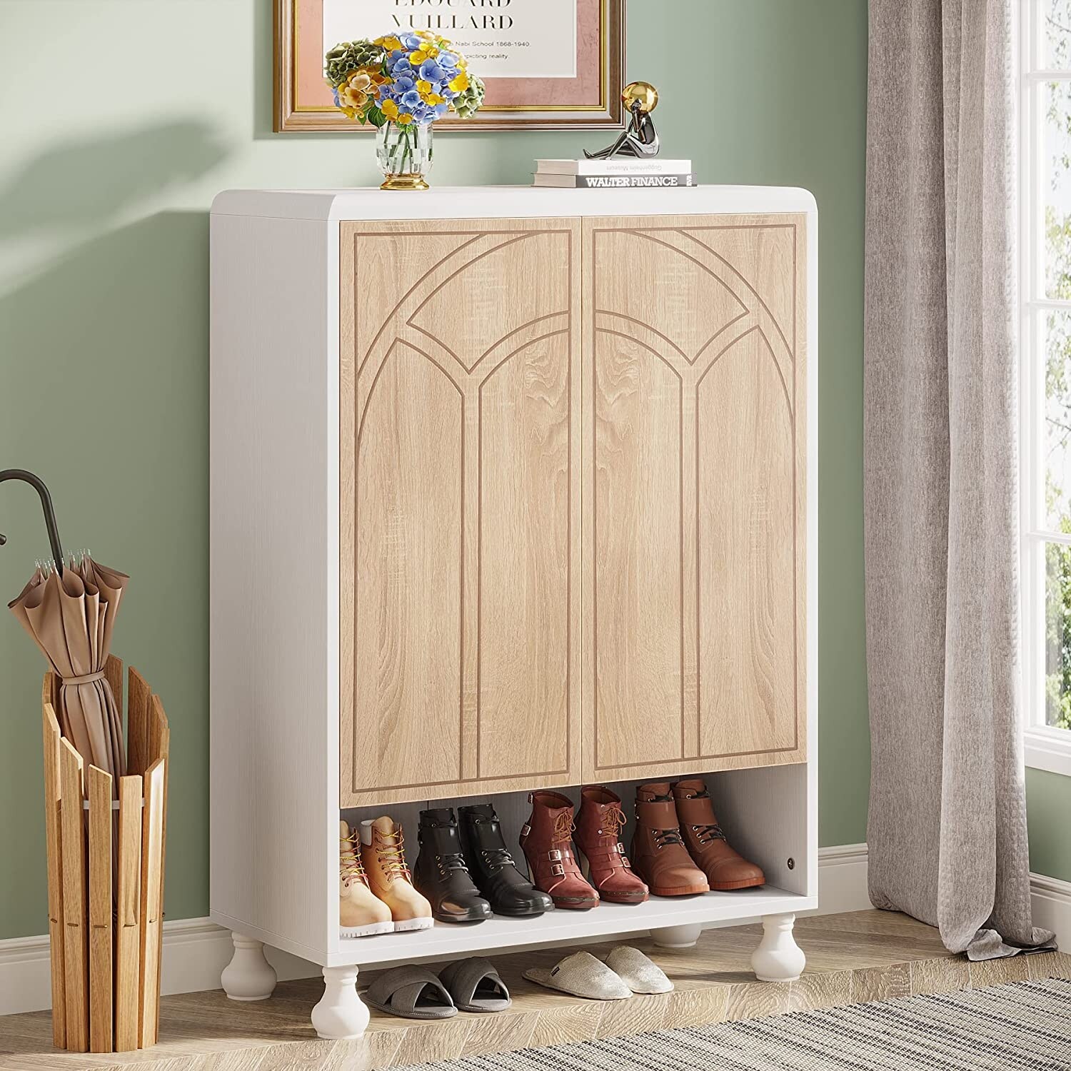 18 pair shoe online storage cabinet