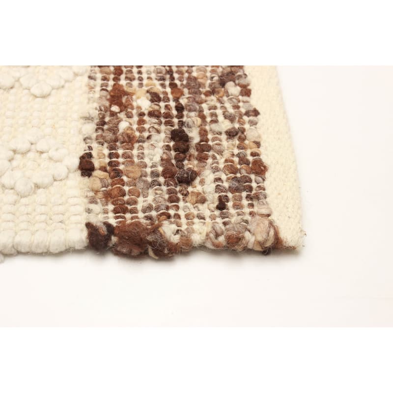 Sienna Brown, Ivory Rug 5'2" x 8'0" - 5'2 x 8'0