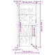 preview thumbnail 4 of 6, vidaXL Garden Gate Decorative Outdoor Fence Anthracite Steel Bamboo Design - 43.3 x 70.9"