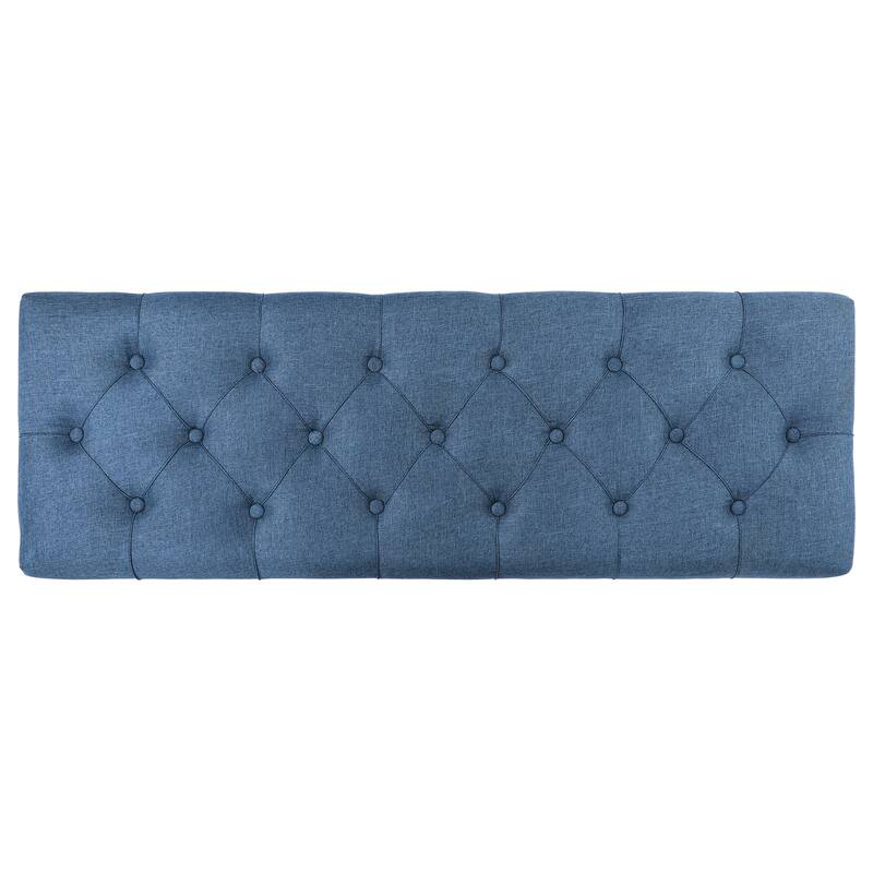 Tufted Upholstered Storage Bench Ottoman with Hidden Storage for Bedroom, or Living Room