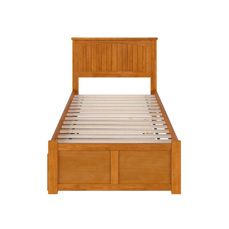 Nantucket Bed with Footboard and Twin Extra Long Trundle