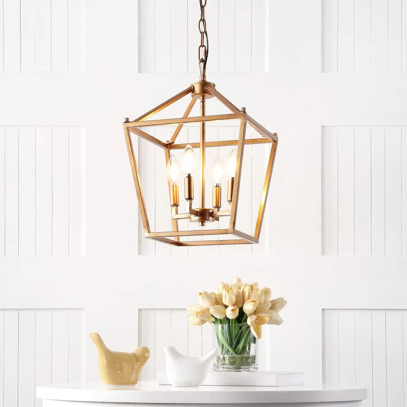 Marion Lantern Metal LED Pendant, by JONATHAN Y