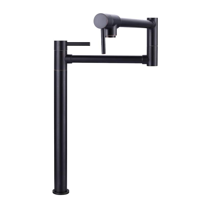 WOWOW Deck Mount Pot Filler Folding Faucet - Oil Rubbed Bronze