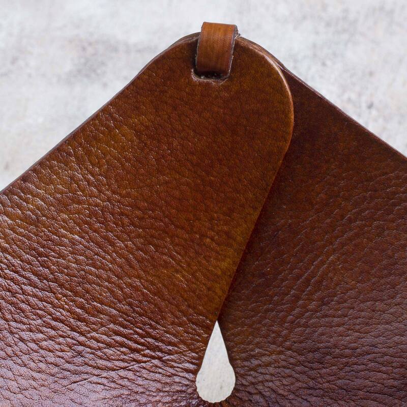 Novica Handmade Tree of Life Leather Catchall