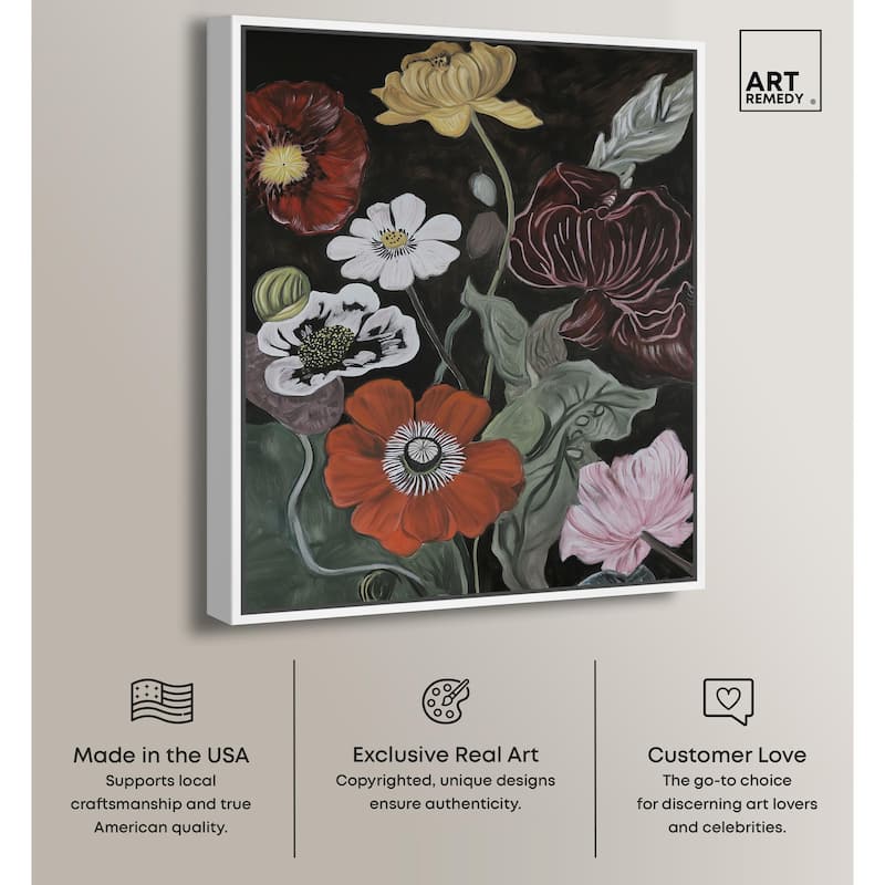 Ruby Revelry Canvas by Art Remedy