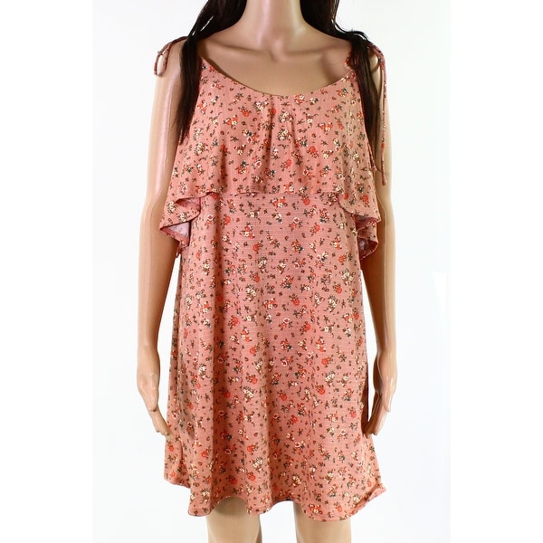 TopShop Womens Floral Print Popover Shift Dress