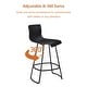 preview thumbnail 13 of 14, Bar Stools Set of 4 Counter Height Bar Stools Modern Swivel Bar Stools Bar Chairs with Back Plastic